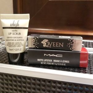 MAC lipstick, Qveen Lip Stain, Whish lip scrub